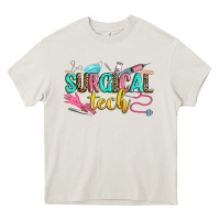 Cream surgical tech Heavy Core Tee - Zillion Design Studio