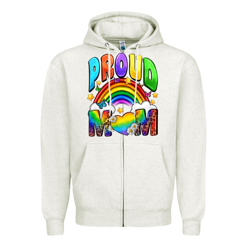 Western Proud Mom Zipper Hoodie by BundleAndBundleShop | Teevron