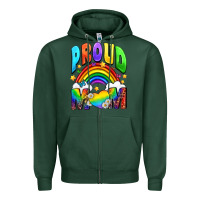 Sports Green Western Proud Mom Zipper Hoodie - BundleAndBundleShop