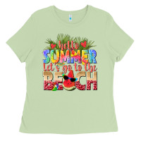 Matcha hello summer lets go to the beach Ladies Tee - texasbilliewilder