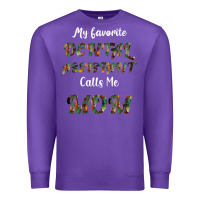 Purple My Favorite Dental Assistant Calls Me Mom Premium Sweatshirt - Bettercallsaul