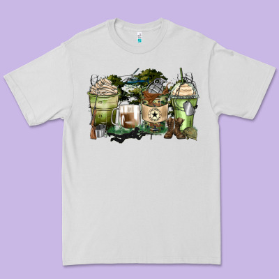 Veteran Coffee Cups Premium Tee Designed By Zillion Design Studio