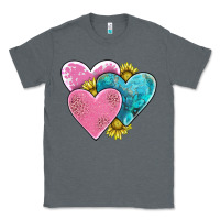 Charcoal Heather hearts Classic Tee - AdoDesignShop