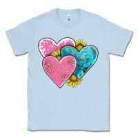 Dusty Blue hearts Classic Tee - AdoDesignShop