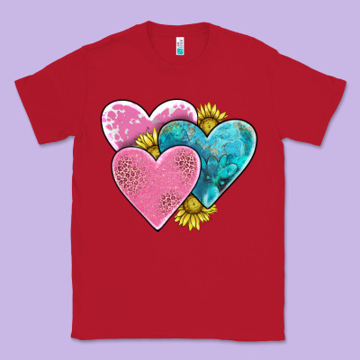 Hearts Classic Tee Designed By Adodesignshop
