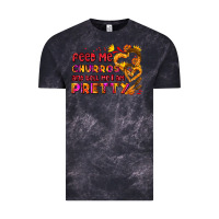 Cloud Black feed me churros and tell me i am pretty Vintage Tee - AdoDesignShop