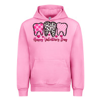 Fuchsia Pink happy valentines day dentist Urban Hoodie - OliviaCreatesArt