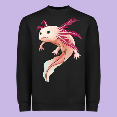 Axolotl Heavyweight Sweatshirt Designed By Jasminsmagicworld