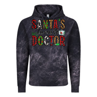 Cloud Black santa's favorite doctor Vintage Hoodie - Jasminsmagicworld