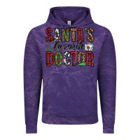 Cloud Purple santa's favorite doctor Vintage Hoodie - Jasminsmagicworld