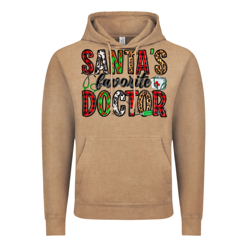 Santa's Favorite Doctor Vintage Hoodie by Jasminsmagicworld | Teevron