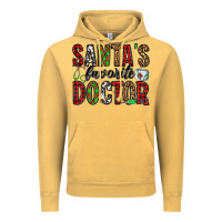 Vintage Mustard santa's favorite doctor Vintage Hoodie - Jasminsmagicworld