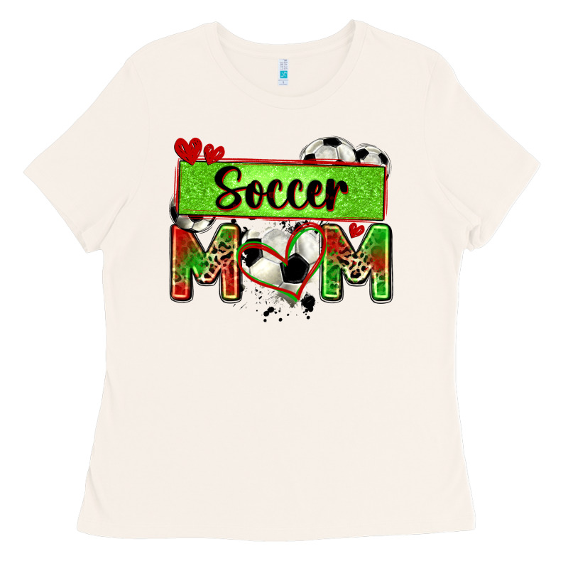Soccer Mom With Leopard Ladies Tee by Zillion Design Studio | Teevron