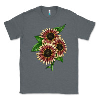 Charcoal Heather strawberry blonde sunflower Classic Tee - LillyAllenDesigns