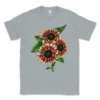 Heather Grey strawberry blonde sunflower Classic Tee - LillyAllenDesigns