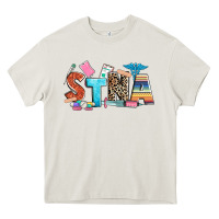 Cream stna Heavy Core Tee - Zillion Design Studio