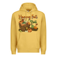 Antique Gold Happy Fall Y'all Premium Hoodie - texasbilliewilder