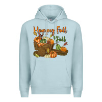 Blue Mist Happy Fall Y'all Premium Hoodie - texasbilliewilder