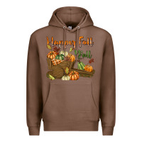 Chestnut Happy Fall Y'all Premium Hoodie - texasbilliewilder