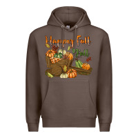 Coffee Happy Fall Y'all Premium Hoodie - texasbilliewilder