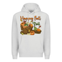 Dove Grey Happy Fall Y'all Premium Hoodie - texasbilliewilder