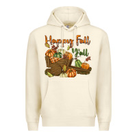 Sandshell Happy Fall Y'all Premium Hoodie - texasbilliewilder