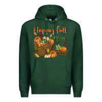 Sports Green Happy Fall Y'all Premium Hoodie - texasbilliewilder