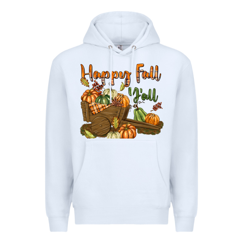 Happy Fall Y'all Premium Hoodie by texasbilliewilder | Teevron