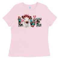 Bubblegum Pink calf love Ladies Tee - JahusDesignShop