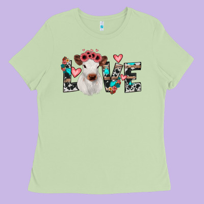 Calf Love Ladies Tee Designed By Jahusdesignshop