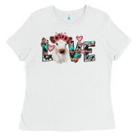 White calf love Ladies Tee - JahusDesignShop