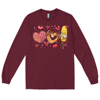 Burgundy valentines day mexican food Long Sleeve Tee - MaliasSmallBusiness