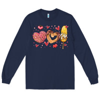 Navy valentines day mexican food Long Sleeve Tee - MaliasSmallBusiness