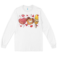 White valentines day mexican food Long Sleeve Tee - MaliasSmallBusiness