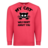 Cardinal My Cat Was Right About You Premium Sweatshirt - Bettercallsaul