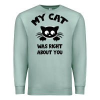 Seafoam My Cat Was Right About You Premium Sweatshirt - Bettercallsaul