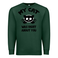 Sports Green My Cat Was Right About You Premium Sweatshirt - Bettercallsaul