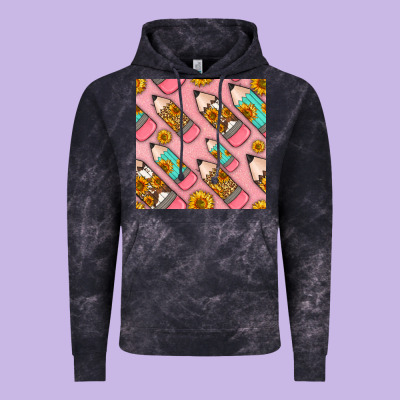 Western Pencil Seamless Pattern Vintage Hoodie Designed By Bundleandbundleshop