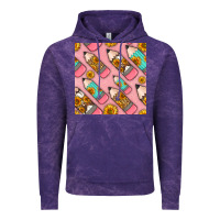 Cloud Purple western pencil seamless pattern Vintage Hoodie - BundleAndBundleShop