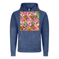 Vintage Denim western pencil seamless pattern Vintage Hoodie - BundleAndBundleShop