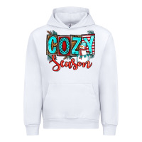 White cozy season Urban Hoodie - OliviaCreatesArt