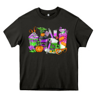 Asphalt Halloween Nurse Coffee Cups Heavy Core Tee - texasbilliewilder