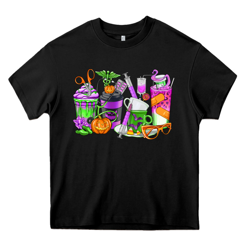 Halloween Nurse Coffee Cups Heavy Core Tee by texasbilliewilder | Teevron