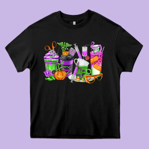 Halloween Nurse Coffee Cups Heavy Core Tee Designed By Texasbilliewilder