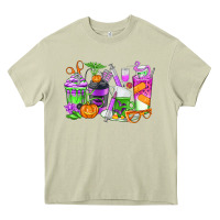 Mossy Halloween Nurse Coffee Cups Heavy Core Tee - texasbilliewilder