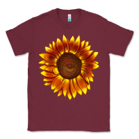 Burgundy tiger eyes sunflower Classic Tee - LillyAllenDesigns