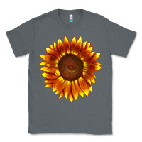 Charcoal Heather tiger eyes sunflower Classic Tee - LillyAllenDesigns