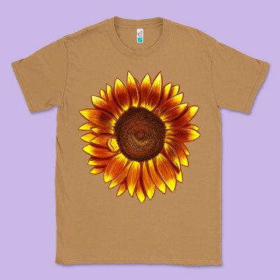Tiger Eyes Sunflower Classic Tee Designed By Lillyallendesigns