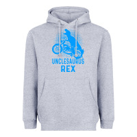Heather Grey unclesaurus rex Heavyweight Hoodie - Bettercallsaul