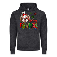 Vintage Black merry pawmas christmas shih tzu Vintage Hoodie - Jasminsmagicworld